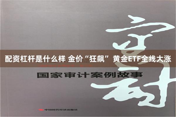 配资杠杆是什么样 金价“狂飙” 黄金ETF全线大涨