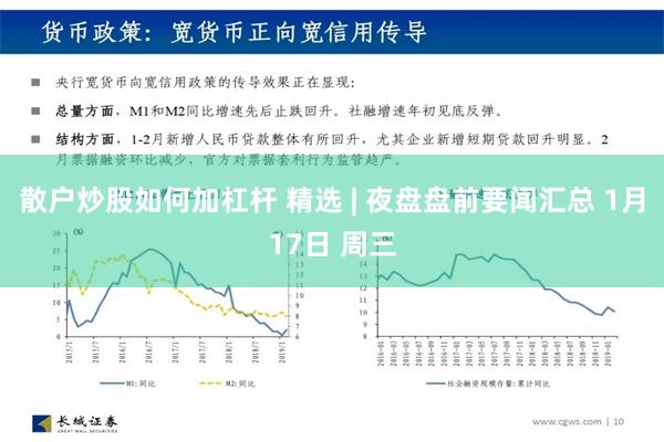 散户炒股如何加杠杆 精选 | 夜盘盘前要闻汇总 1月17日 周三