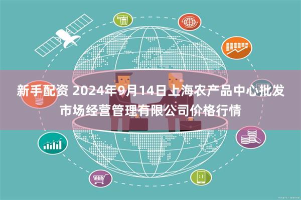 新手配资 2024年9月14日上海农产品中心批发市场经营管理有限公司价格行情