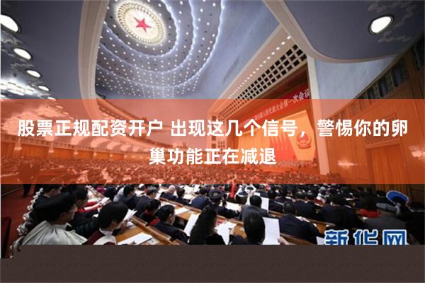 股票正规配资开户 出现这几个信号，警惕你的卵巢功能正在减退