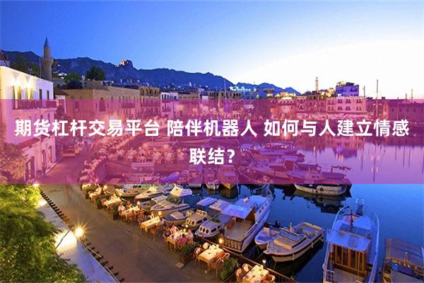 期货杠杆交易平台 陪伴机器人 如何与人建立情感联结？