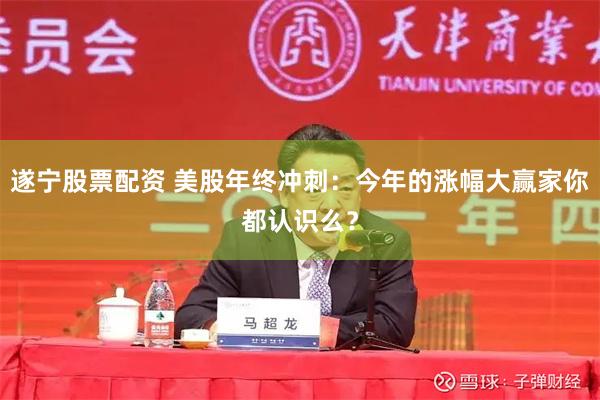遂宁股票配资 美股年终冲刺：今年的涨幅大赢家你都认识么？