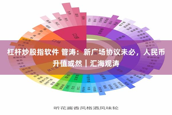 杠杆炒股指软件 管涛：新广场协议未必，人民币升值或然︱汇海观涛