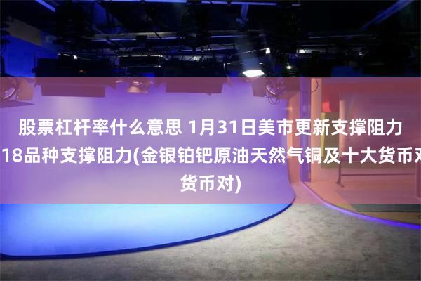 股票杠杆率什么意思 1月31日美市更新支撑阻力：18品种支撑阻力(金银铂钯原油天然气铜及十大货币对)