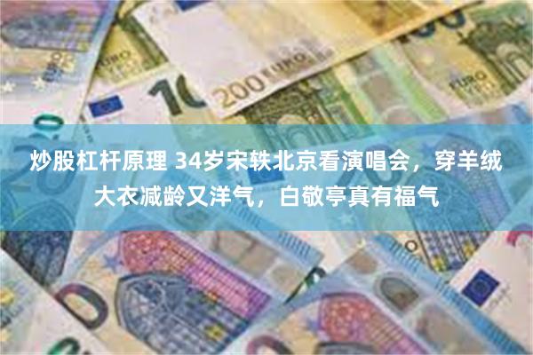 炒股杠杆原理 34岁宋轶北京看演唱会，穿羊绒大衣减龄又洋气，白敬亭真有福气