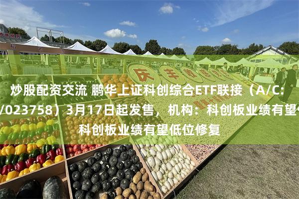 炒股配资交流 鹏华上证科创综合ETF联接（A/C: 023757/023758）3月17日起发售，机构：科创板业绩有望低位修复