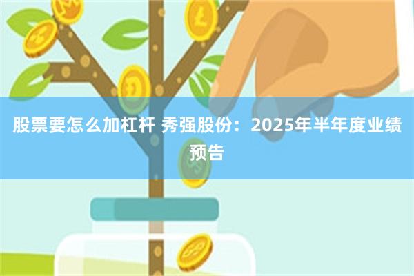 股票要怎么加杠杆 秀强股份：2025年半年度业绩预告